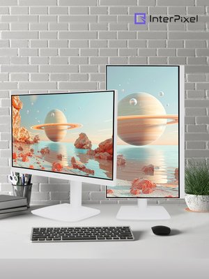 [신제품 LG 나노IPS] 인터픽셀 IPQ2730 QHD 120Hz 화이트 모니터 C타입 피벗 68~69cm(27인치), 무결점