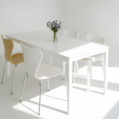 이케아 식탁세트 식탁 테이블 2인용 원목 세트 MELLTORP 75x75x74 화이트