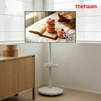 더함 스마트TV 109cm(43인치)TV 4K QLED 라이트 패키지 UA431QLED Google5.0 120Hz 2025 WHITE / MS22-241L-W