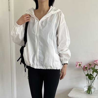 윈드브레이커 스트링 아노락 후드 여성봄점퍼 간절기아우터 여자윈드러너 바스락점퍼 바람막이