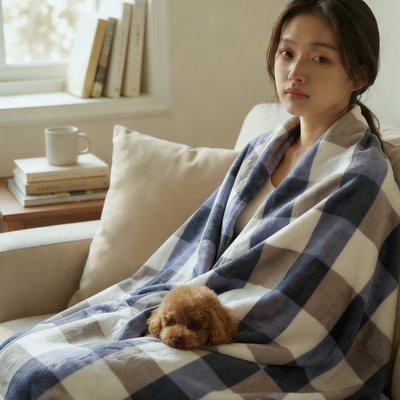 부드러운 극세사 담요 사계절 대형 이불 캠핑 200X150