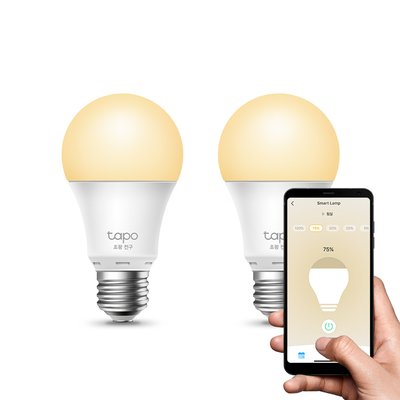 티피링크 Tapo L510E (2팩) 스마트 조광 전구 LED 조명 IoT 구글홈 절전 E26소켓