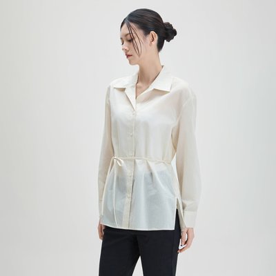 [미쏘] 오픈카라 시스루 셔츠_MIWYWG410A