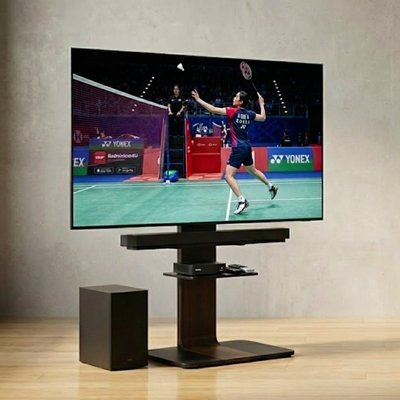 75인치 티비거치대 TCL 호환 이동식 높이조절 벽면밀착형 스탠드