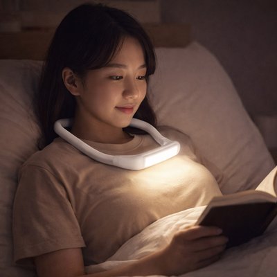 아미디오 침대독서등 무선 휴대용 스탠드 북라이트 충전식 LED 조명 넥 밴드 라이트
