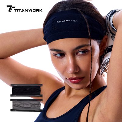 titanwork 제로스웻 스포츠 헤어밴드 러닝 반다나 쿨 운동 머리띠