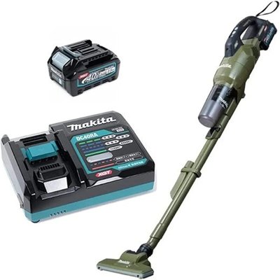 마키다(Makita) 충전식 핸디형 청소기 클리너 40Vmax 2.5Ah 배터리 충전기 포함 CL003GRDO 올리브