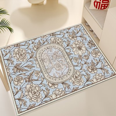 북유럽 코일 현관매트 발판 베란다 아파트 발코니 바닥매트 시즌1 빈티지플라워 60x90